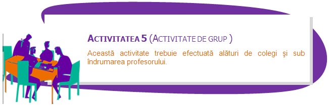 ACTIVITY 5 (GROUP ACTIVITY)
This activity is to be carried out together with your peers and with the guidance of your teacher.
