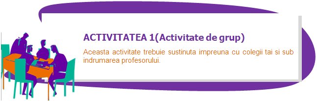 ACTIVITY 1 (Group Activity)
This acitivty is to be carried out together with your peers and with the guidance of your teacher.
